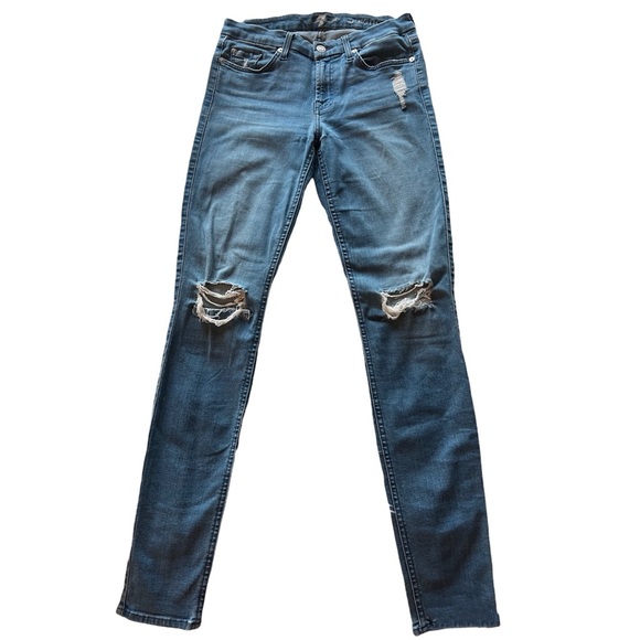 7 For All Mankind Denim - •SOLD•7 For All Mankind Skinny Jeans Size 26